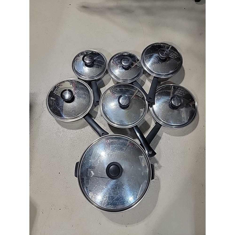 14 pcs Rare Vintage Flavorite Thermium Core Temp-tone Multi-Plex Stainless Clean